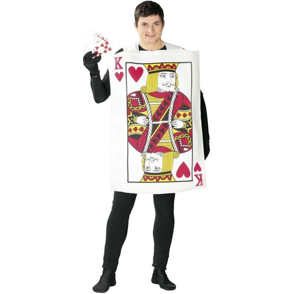 Fiestas Guirca Mens King Of Hearts Costume Suit / Multicolored